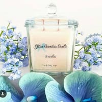 Glitter Cosmetics Candle